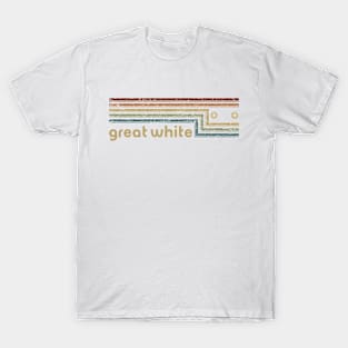 Great White Cassette Stripes T-Shirt